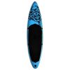 Inflatable Stand Up Paddleboard Set 126"x29.9"x5.9" Blue