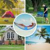 Travel Camping Hammock with Net Mosquito Lightweight Nylon Fabric