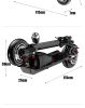 500W 48V 12.5ah E-Scooters Off Road Foldable 10 inches Long Range E-Scooter With Seat