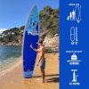 Inflatable Stand Up Paddle Board for Adults & Youth;  Blow Up Paddleboards with SUP Accessories; Yoga Board;  iSUP Board;  Double Action Pump