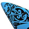 Inflatable Stand Up Paddleboard Set 120.1"x29.9"x5.9" Blue