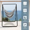 Hanging Padded Hammock Chair with Stand and Heavy Duty Steel