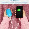 Portable Hand Warmer 5000mAh Power Bank Rechargeable Pocket Warmer Double-Sided Heating Handwarmer