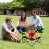 Travel Camping Picnic Portable Foldable Table with Cup Holder