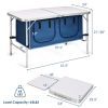 Travel Party Adjustable Height Folding Camping Table